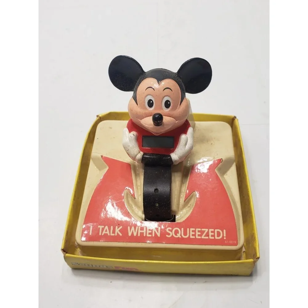 Lot of 2 Mickey Mouse Talking Time & Accutime Disney Mickey Mouse MR2133 Watches